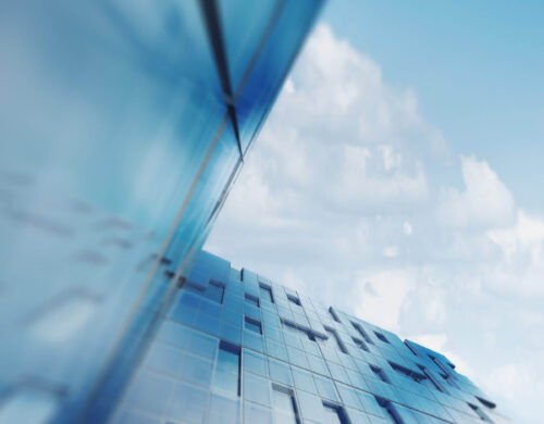 Skyscraper abstract concept. Building design and 3d rendering model my own